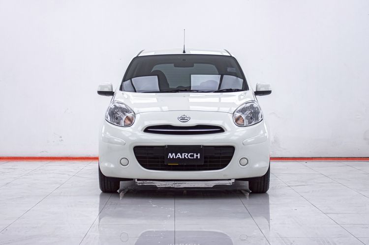 Nissan March 2012 1.2 E Sedan เบนซิน ไม่ติดแก๊ส เกียร์อัตโนมัติ ขาว รูปที่ 4
