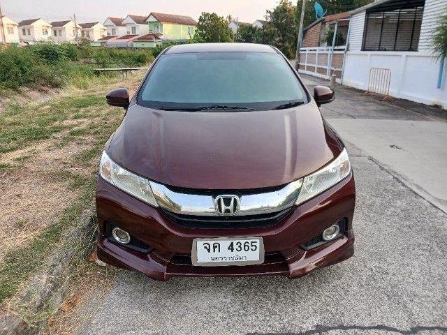 Honda City 2014 1.5 Sv i-VTEC Sedan เบนซิน ไม่ติดแก๊ส เกียร์อัตโนมัติ แดง รูปที่ 2