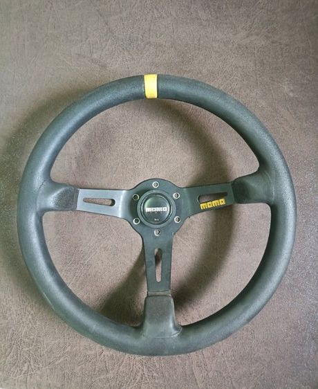 พวงมาลัยแท้ MOMO MOD.07 ก้านยก หนังกลับ ฝาแท้ รูปที่ 3