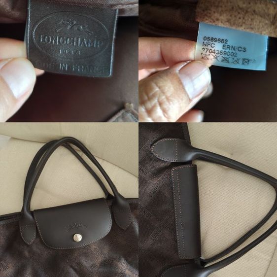 กระเป๋าถือ Longchamp ผ้าแคนวาสมือสองขายตามสภาพขอคนรับได้ รูปที่ 6