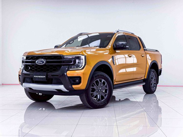 รถ Ford Ranger 2.0 Bi-Turbo Hi-Rider Wildtrak สี เหลือง