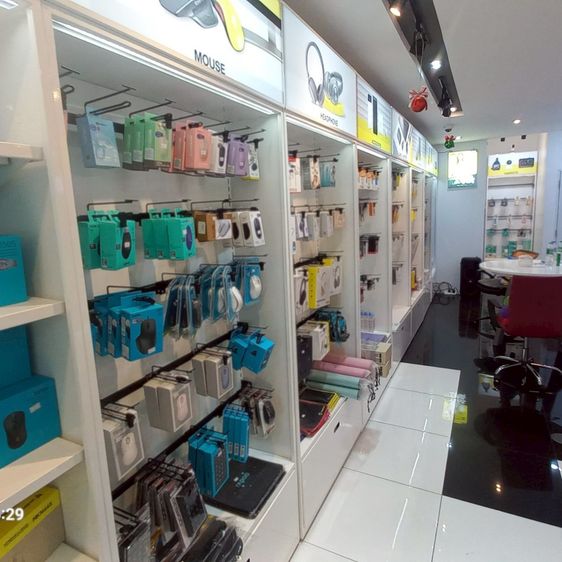 ตู้ชั้นแขวนสินค้าสีขาว ส.240 ก.100 เหล็กหนา สีเงา เกรดเดียวกับในห้าง รูปที่ 6