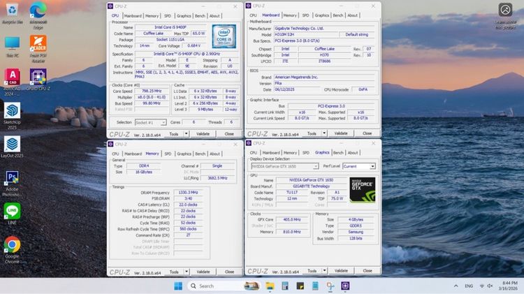 คอม PC Core i5-9400F แรม16GB การ์ดจอ GTX 1650 4GB  รูปที่ 10