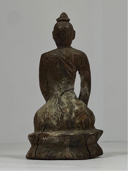 พระบูชาล้านนา (เป็นไม้) กว้าง 2 นิ้ว สูง 3.5 นิ้ว รูปที่ 2