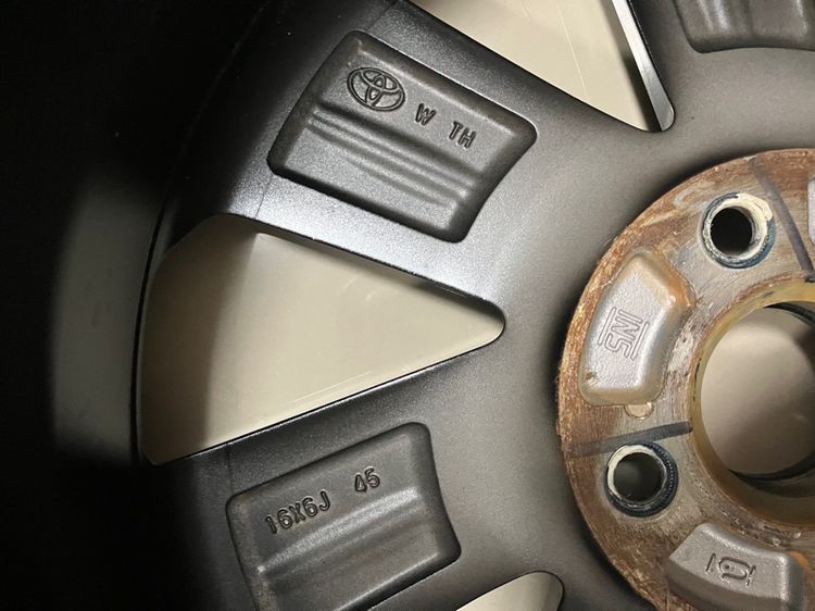 ล้อขอบ16 TOYOTA 4รู100 ถอดป้ายแดง ใส่ได้ทุกรุ่น สวยมาก รูปที่ 5