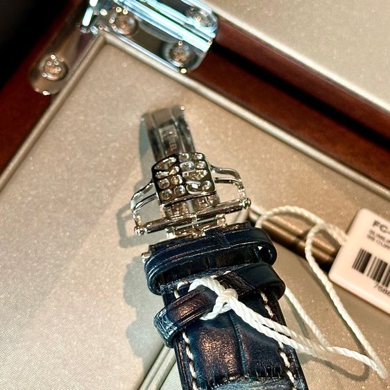 ‼️New‼️Frederqiue Constant slimline Moonphase blue Roman dial Full set รูปที่ 10