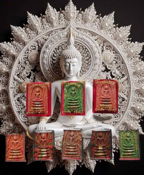 พระสมเด็จสายรุ้งหลวงพ่อแพฝังตะกรุด 3 กษัตริย์ วัดพิกุลทอง สิงห์บุรี ปี 36-37