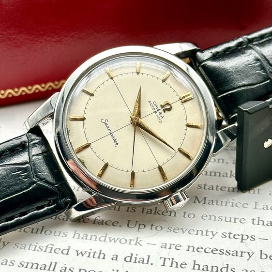 Vintage 1952’s Omega Seamaster white cross-hair dial automatic bumper รูปที่ 4