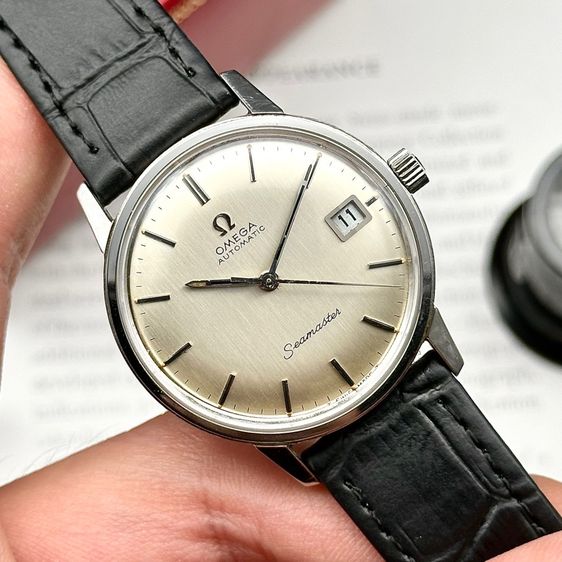 Vintage 1968’s Omega Seamaster silver satin dial automatic Swiss Made รูปที่ 2