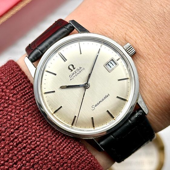 เงิน Vintage 1968’s Omega Seamaster silver satin dial automatic Swiss Made