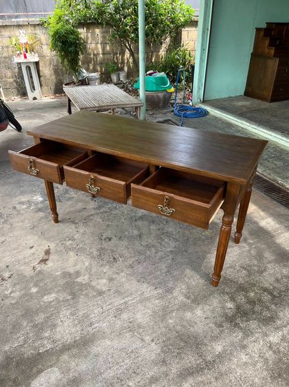 โต๊ะทำงานไม้สัก ขามะเฟือง รูปที่ 3