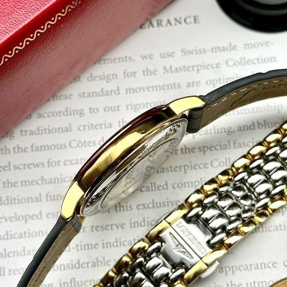 Longines Presence La Grande Classique gold white Roman dial automatic Swiss Made รูปที่ 9