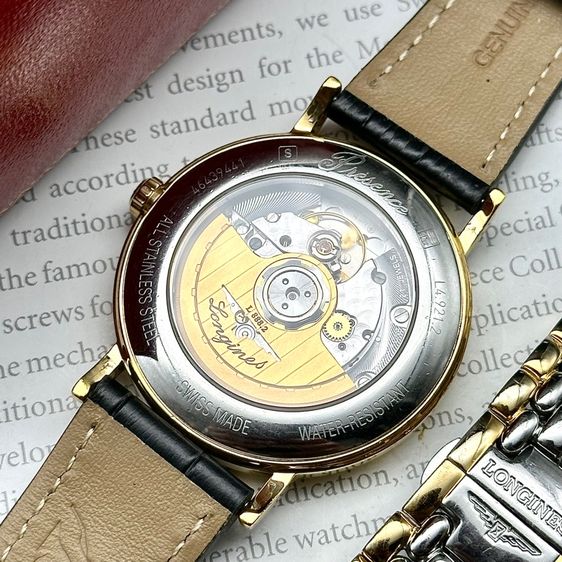 Longines Presence La Grande Classique gold white Roman dial automatic Swiss Made รูปที่ 10