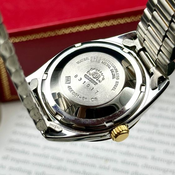 ‼️RARE‼️Vintage Orient President 2K black dial  รูปที่ 7