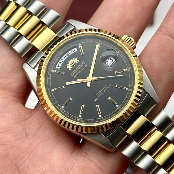 ‼️RARE‼️Vintage Orient President 2K black dial  รูปที่ 2