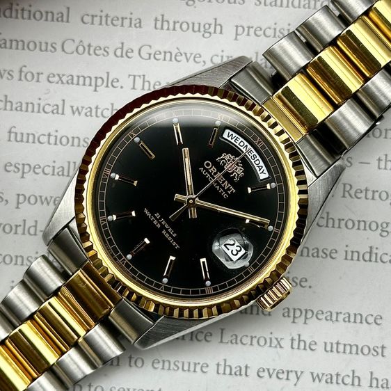 ‼️RARE‼️Vintage Orient President 2K black dial  รูปที่ 3