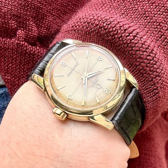 Vintage 1955’s Omega Seamaster 14k gold capped Honeycomb cross hair tropical dial automatic รูปที่ 2