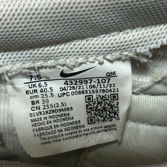 ★Nike Killshot 2 Leather★ ของแท้ สีSail Midnight Navy Size(7.5US 40.5EUR 25.5JP)  รูปที่ 2