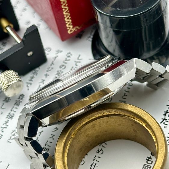 Vintage 1976 Seiko Bell Matic silver sunburst dial made in japan รูปที่ 4