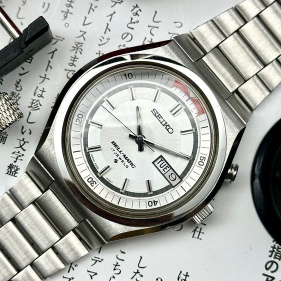 Vintage 1976 Seiko Bell Matic silver sunburst dial made in japan รูปที่ 2