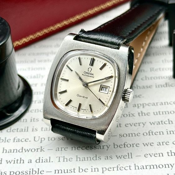 Vintage 1974’s Omega Genève automatic tonneau silver dial  รูปที่ 3