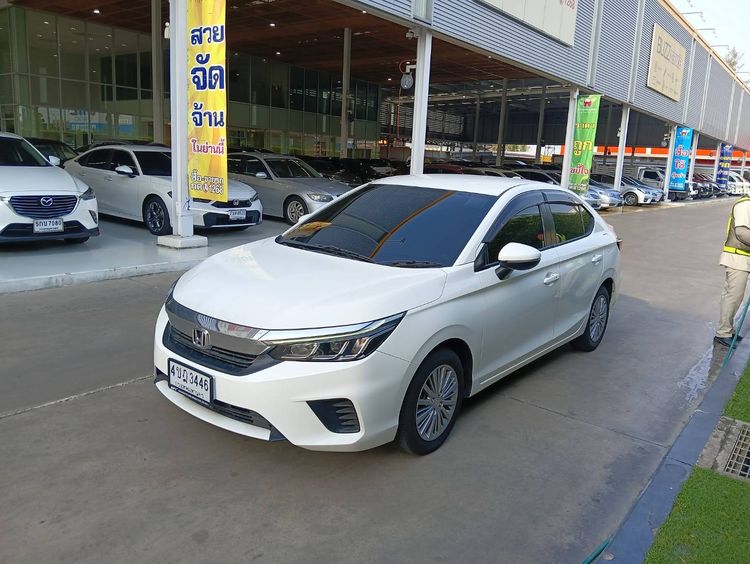 Honda City 2023 1.0 V Sedan เบนซิน ไม่ติดแก๊ส เกียร์อัตโนมัติ ขาว รูปที่ 3
