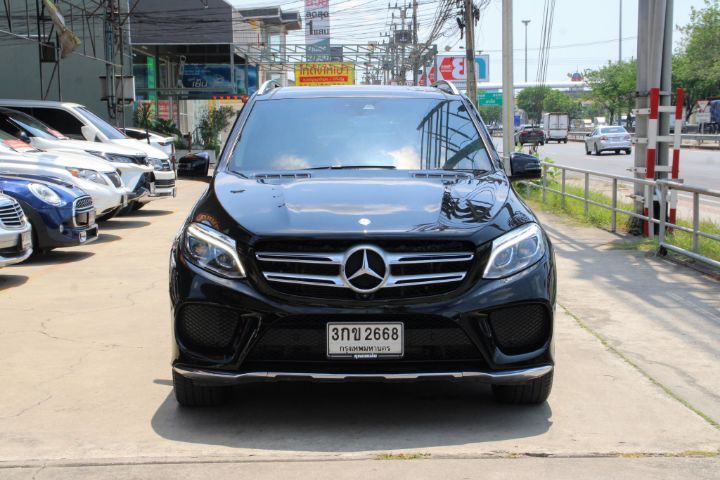 Mercedes-Benz GLE-Class 2016 GLE500 Utility-car ปลั๊กอินไฮบริด (PHEV) เกียร์อัตโนมัติ ดำ รูปที่ 2
