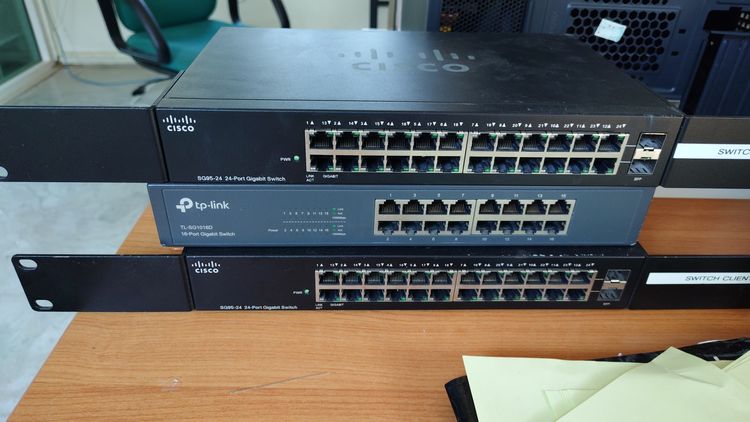 อุปกรณ์เครือข่าย Cisco SG95-24 Switch 24-Port Gigabit