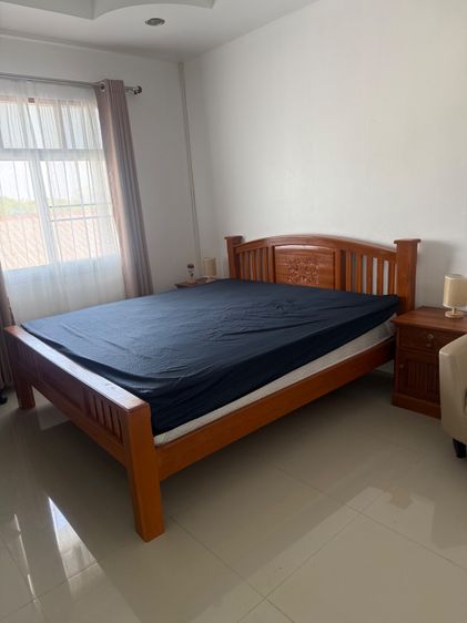 Teak bed King sale ,เตียงสวยไม้สัก ใหม่ มาก  รูปที่ 7