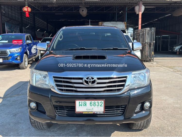 Toyota Hilux Vigo Champ 2015 Smart Cab 2.5 G VNT Prerunner ดีเซล เกียร์อัตโนมัติ ดำ