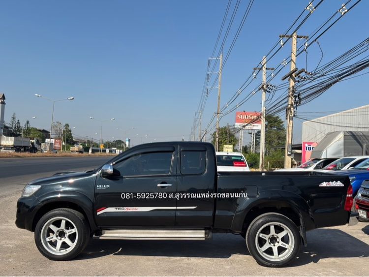 Toyota Hilux Vigo Champ 2015 Smart Cab 2.5 G VNT Prerunner ดีเซล เกียร์อัตโนมัติ ดำ รูปที่ 4