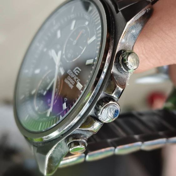 Casio Edifice Sapphire Chronograph สายสแตนเลส หน้าปัดดํา เท่ เรียบหรู ฟังก์ชันครบ รูปที่ 10