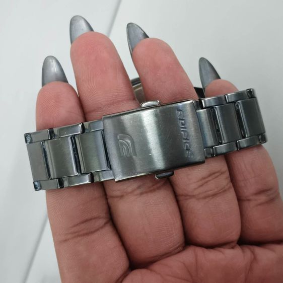 Casio Edifice Sapphire Chronograph สายสแตนเลส หน้าปัดดํา เท่ เรียบหรู ฟังก์ชันครบ รูปที่ 8