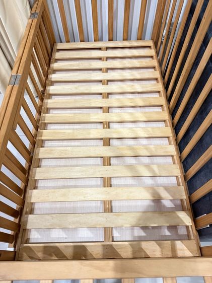  เตียงไม้เด็ก Camera 5 in 1 Zleep cot พร้อมชุดเบาะ Kitty😍 รับน้ำหนักได้ถึง 50กก. พร้อมมุ้งกระโจมกันแมลงคลุมได้รอบเตียง❌🦟🦗🐝❌ รูปที่ 7