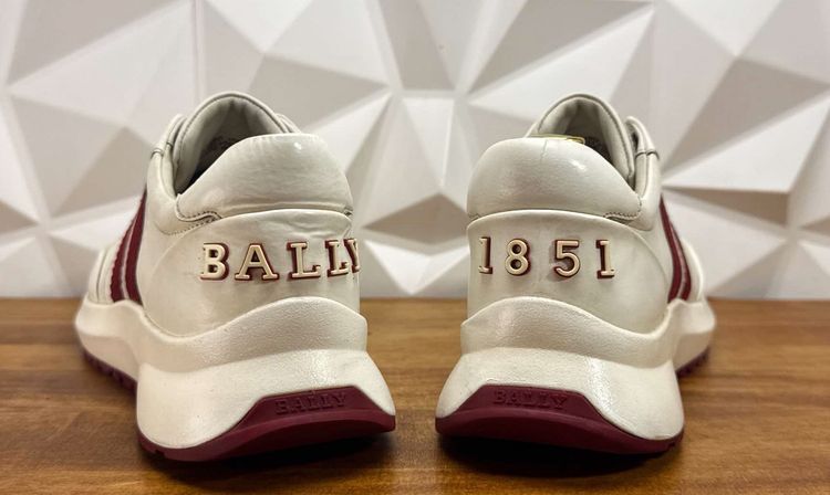 BALLY Daryn Sneaker Stripe Red and White  รูปที่ 6
