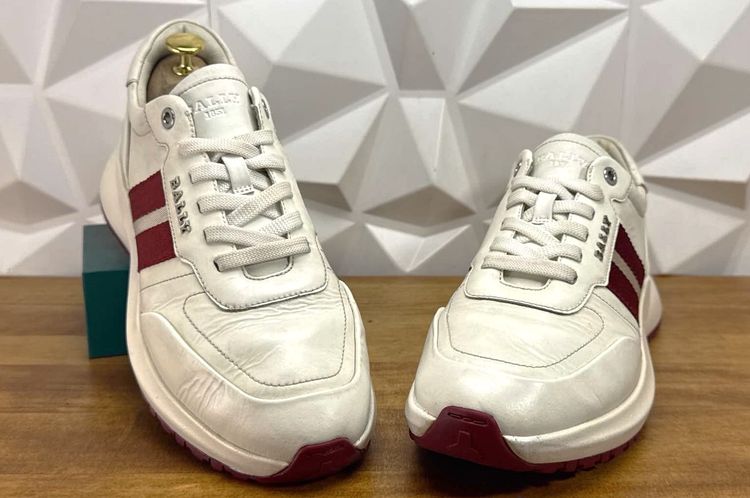 BALLY Daryn Sneaker Stripe Red and White  รูปที่ 3