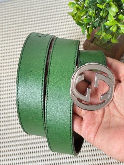 เข็มขัด gu💚ci  มือสองแท้💯 รูปที่ 2