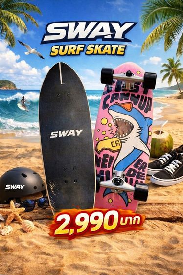 ไม่ระบุ อื่นๆ อื่นๆ เซิร์ฟสเก็ต SWAY