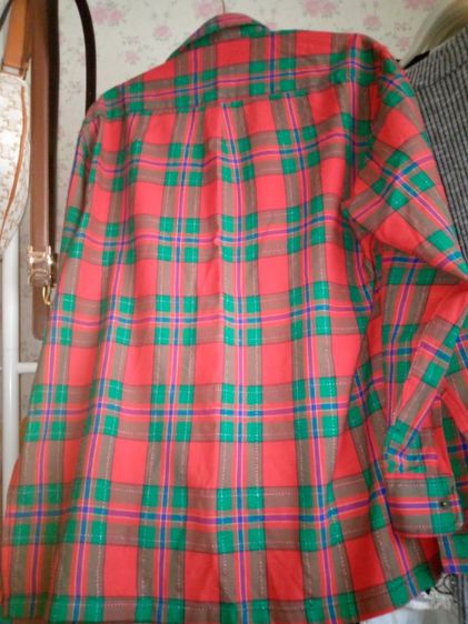 เสื้อเชิ้ตลายสก็อต XL ใส่คลุมได้ รูปที่ 2