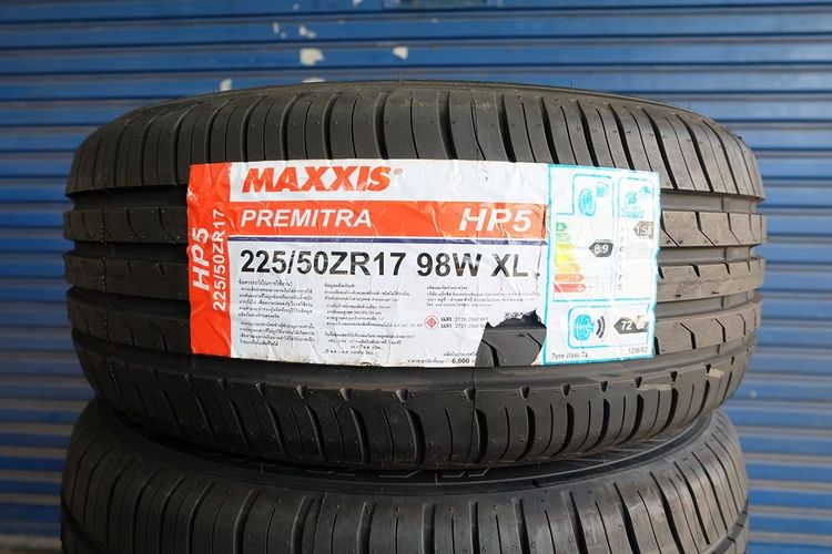 🌺 ยางใหม่ Maxxis รุ่น Premitra HP5 ขนาด 225 50R17 ปี25 รูปที่ 2