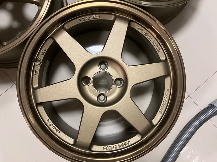 ล้อขอบ 17 YACHIYDA 4รู100 กว้าง 8 OFF 38 ล้อใหม่ แข็งแรง ทนทาน สวยมาก รูปที่ 3