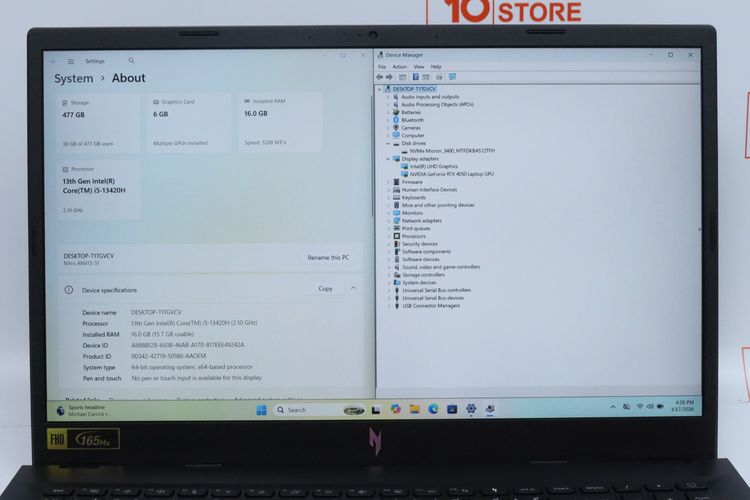 ACER NITRO V 15  Core i5-13420H+RTX4050  RAM16-512GB รูปที่ 4
