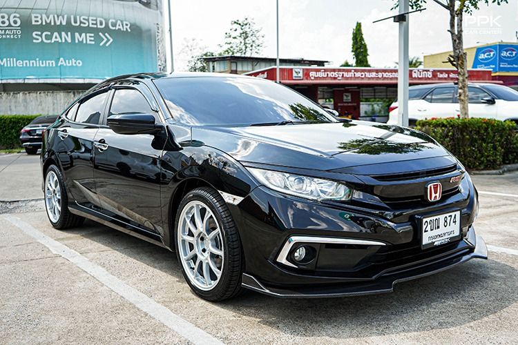 Honda Civic 2021 1.8 EL i-VTEC Sedan เบนซิน ไม่ติดแก๊ส เกียร์อัตโนมัติ ดำ รูปที่ 3