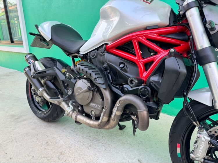 Ducati monster821 performance DP สีขาว ปี15จด16 วิ่ง 9,000โล รูปที่ 9