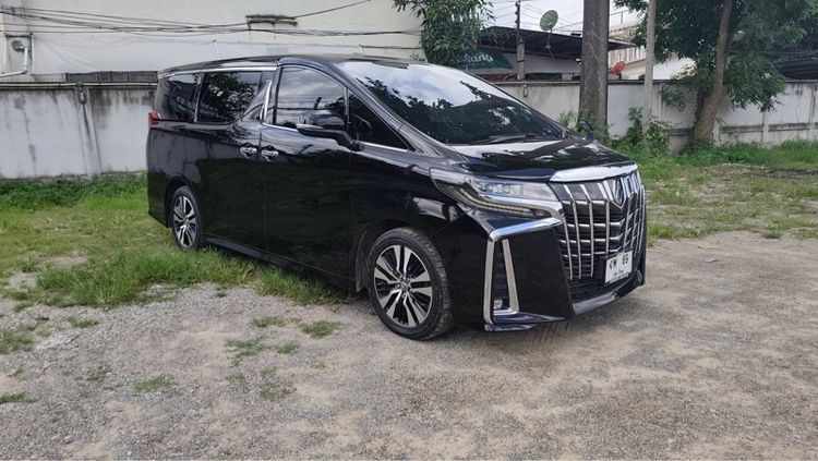 Toyota Alphard 2018 2.5 S C-Package Van เบนซิน ไม่ติดแก๊ส เกียร์อัตโนมัติ ดำ