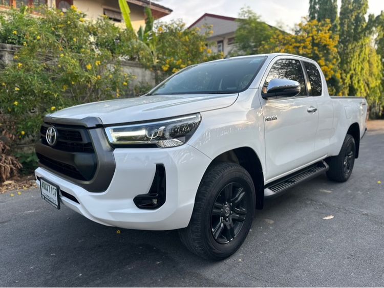 Toyota Hilux Revo 2021 Smart Cab 2.4 Mid Prerunner Pickup ดีเซล ไม่ติดแก๊ส เกียร์อัตโนมัติ ขาว รูปที่ 3