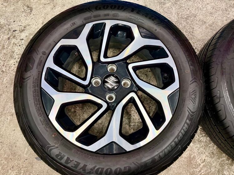 ล้อแม็ก SUZUKI SWIFT ขอบ 16” ถอดป้ายแดง ยาง GOODYEAR 195-60R16 ปี 25 ตุ่มหน้ายางยังอยู่ครบ รูปที่ 7