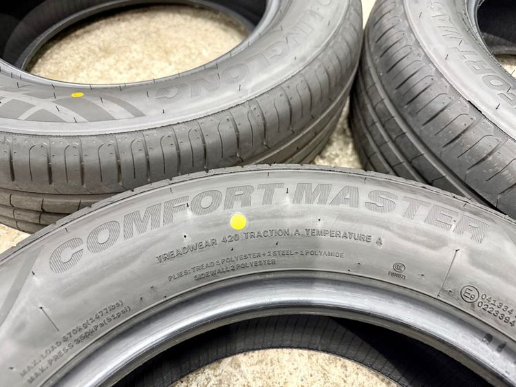ยางถอดป้ายแดงขอบ 15” ยี่ห้อ LINGLONG ขนาด 205-65R15 ปี 25 ตุ่มหน้ายางยังอยู่  รูปที่ 2
