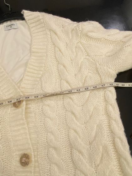 ชาแนล เสื้อไหมพรมฝรั่งเศส ถักทั้งตัว สภาพใหม่เอี่ยม รูปที่ 4
