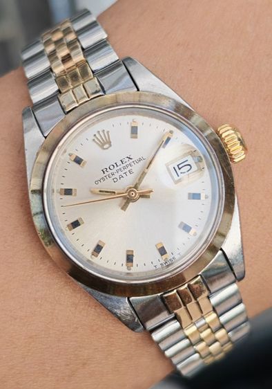 นาฬิกา​ Vintage​ Rolex​ Oyster-Perpetual Date ​พร้อมสายม้วนแท้​ ราคาดีทึ่สุดครับ รูปที่ 9